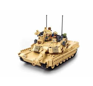 Sluban Model Bricks M38-B1365 Bitevní tank M1A2 Abrams TUSK II 2v1